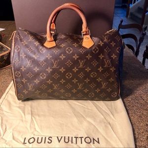 Authentic Louis Vuitton Monogram Speedy 35👜❤️